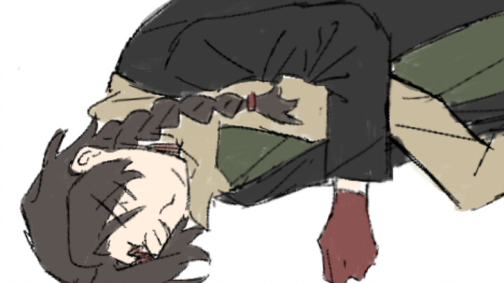 I saw a person lying on the ground, but Fujiwa