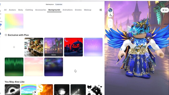 How to get free custom background at roblox