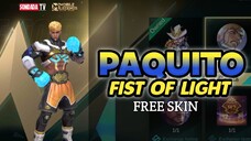 Paquito, Fist of Light Skin can get for FREE via M4 Event