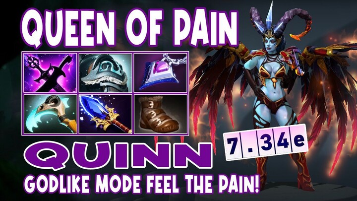 Queen of Pain Quinn Highlights GODLIKE MODE FEEL THE PAIN - Dota 2 Highlights - Daily Dota 2 TV