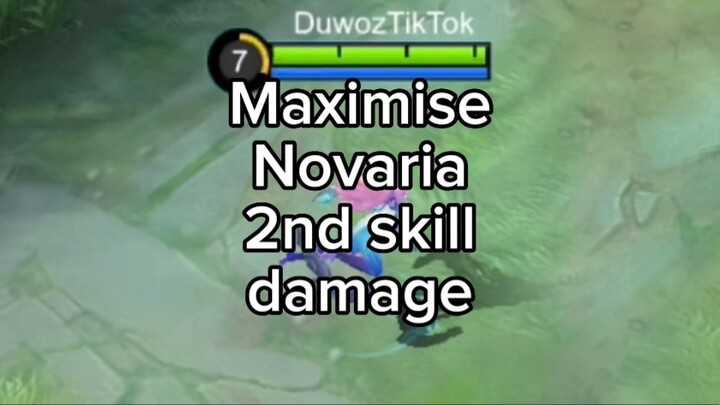 Maximise Novaria Skill 2 damage, first one opposite direction and the second one direct to enemy!