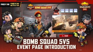 Bomb Squad 5v5 Event Page Introduction | Garena Free Fire