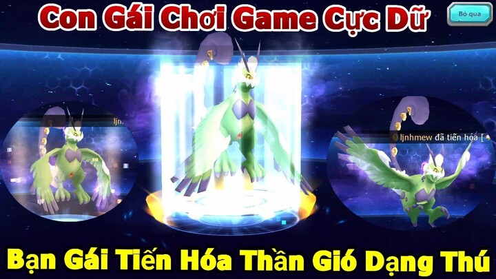 Con Gái Chơi Game: Tiến Hóa Thần Gió Dạng Thú Build Team Bay Cực Mạnh Server Mới - Đua Top Server S