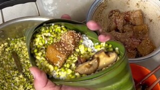 طريقة لف زونغزي بورقة واحدة