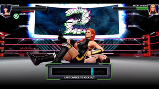 WWE MAYHEM 5 STAR BECKY LYNCH GAME PLAY __ WILDCARD