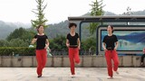 Tarian langkah hantu klasik Lao Qilian "Sister Don't Cry" 3 saudara perempuan berlatih di pagi hari,