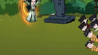 As soon as the man returned to the village, ninety-nine children knelt down before him and called hi
