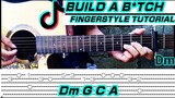 Bella Poarch | Build A B*tch (Guitar Fingerstyle Cover) Tabs + Chords