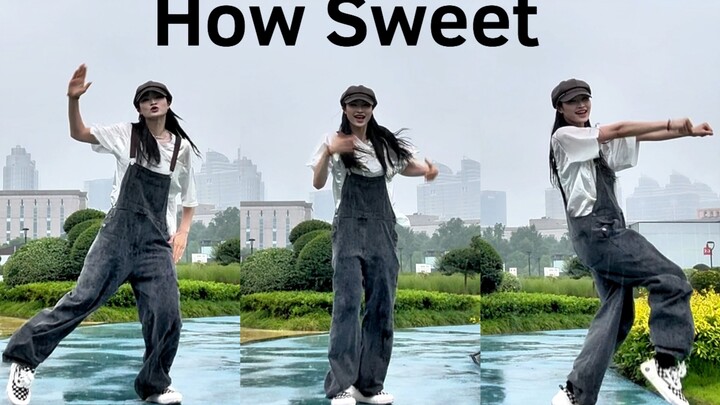 《How Sweet》怎么下雨天跳也这么适合💦🧚‍♀️我现在就觉得嘎嘎好听！嘎嘎嘎嘎好听！ | New Jeans