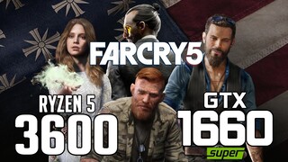 Far Cry 5 on Ryzen 5 3600 + GTX 1660 SUPER 1080p, 1440p benchmarks!