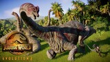 Raptors HUNT Brachiosaurus & Spino FIGHTS T-Rex - Isla Sorna in Jurassic World Evolution 2 [4K]