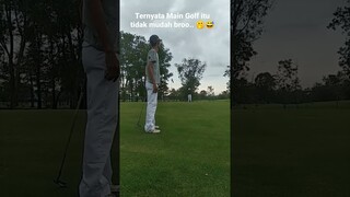 Akunya yang kga hebat atau lobangnya yang kurang besar.. 😅🤣🤣🤭 #maingolf #belajargolf #golf