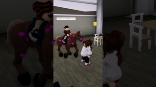 NO horses in the HOUSE! 🐴 #roblox #brookhaven