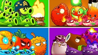 Thử thách PvZ 2 - 4 cây nhóm vs 100 zombie