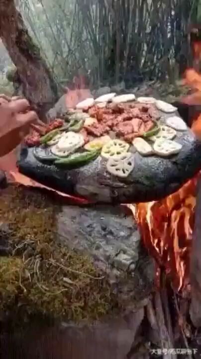 cooking in stone