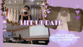 LIFE UPDATE!! drama làm việc nhóm + làm thêm ở wedding studio + đi tiêm vaccine|Du học Hàn|Ly Nguyễn