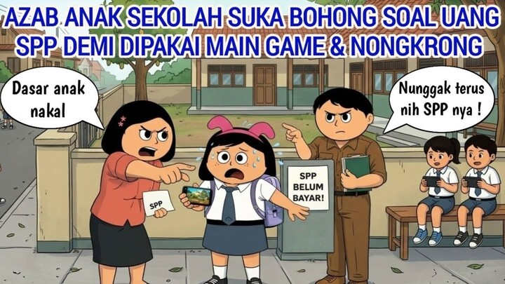 AZAB ANAK SEKOLAH SUKA BOHONG SOAL UANG SPP DEMI DI PAKAI MAIN GAME DAN NONGKRON