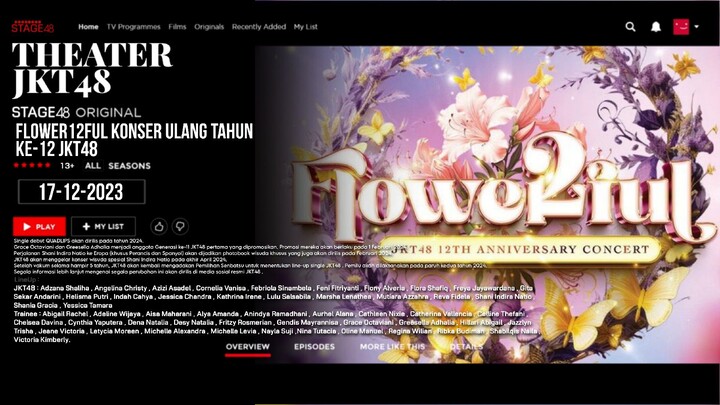 【JKT48 Concert】17.12.2023 JKT48 12th Anniversary - FLOWERFUL