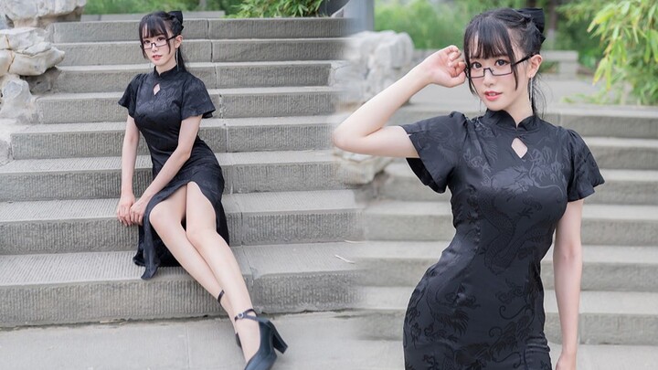 [Sixteen] In the rain ❀ Peach Blossom Cheongsam ❀ [Sexy and elegant coexist]