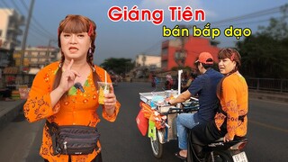 Giọng hát ngọt ngào của Giáng Tiên chạy xe bán bắp dạo trên đường phố - Ẩm thực Cha Rồng