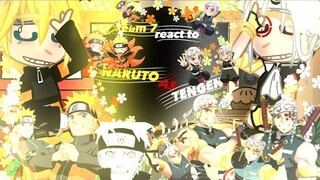 team 7 + hinata react to naruto as tengen uzui no ship عربي