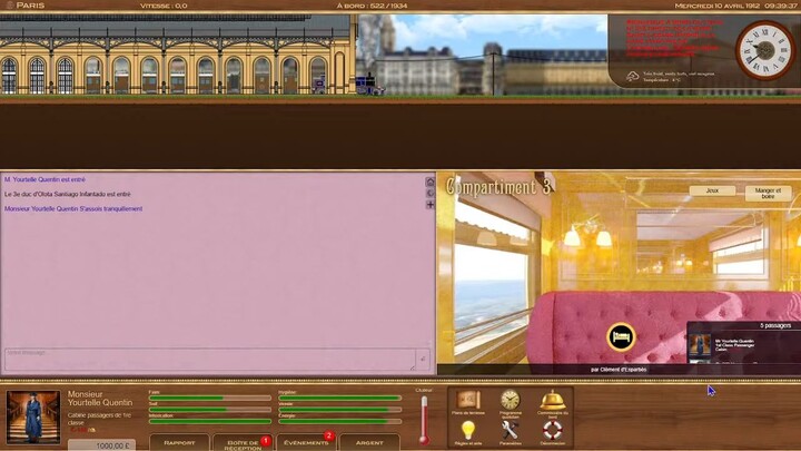 🔴 Titanic Voyage RPG 2026 ( Episode 02 ) - Le Train À Vapeur De Paris