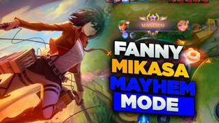 Fanny skin Mikasa in Mayhem Mode Montage! ⚡