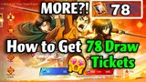 78 DRAW TICKETS?!🤯 HOW?!😍AOT GUIDE🌸🔥