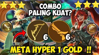 META HYPER 1 GOLD MAGIC CHESS!! COMBO 6 GUNNER 6 ARCHER!! MAGIC CHESS MOBILE LEGENDS