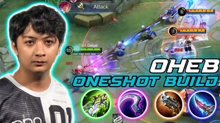 OHEB THE PHILIPPINES SNIPER BUILD = WINSTREAK + ONESHOT 😱😱 | MLBB