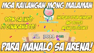 90% OF NEWBIES DI GINAGAWA TO KAYA NATATALO SA ARENA, DO IT FOR BETTER ARENA EXPERIENCE