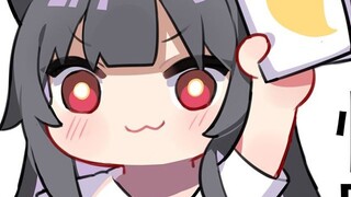 Saat seorang gadis cantik pelukis menggunakan emoticon untuk siaran langsung