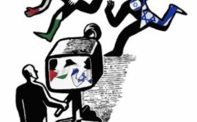Some satirical cartoons about the Israeli-Palestinian conflict