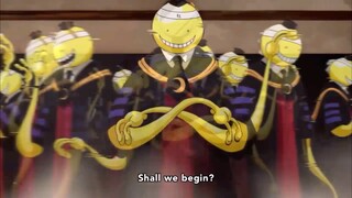 Koro-sensei multiplies himself to help his students