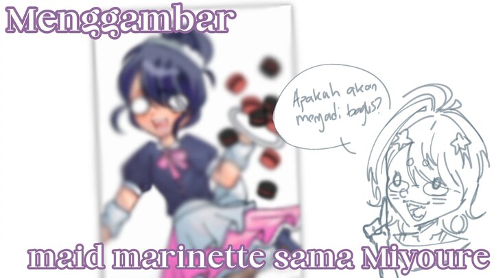 | Speed paint | marinette si pelayan ceroboh, miraculous ladybug & cat noir