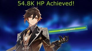IS THIS FAIR?! 54.8k HP Achieved With Zhongli