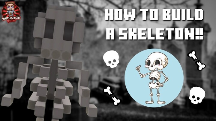 How to build a Skeleton in Minecraft!!