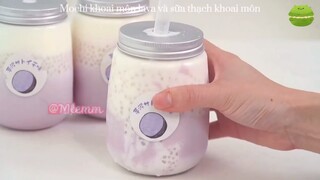 Mochi khoai môn lava và sữa thạch khoai môn 🤤 #videohaynhat