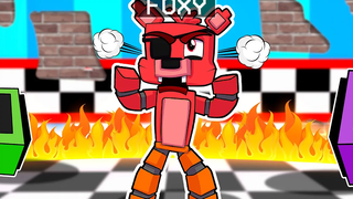 ร้านพิซซ่าถูกทำลาย Minecraft Five Nights ที่ FNAF Roleplay ของ Freddy