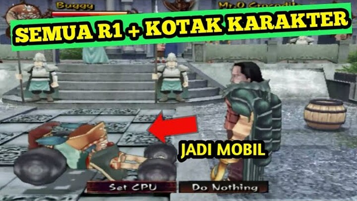 SEMUA R1 + KOTAK KARAKTER DI ONE PIECE: GRAND ADVENTURE INDONESIA ( PS2 )