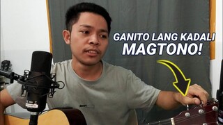Paano magtono ng Gitara(How to tune the Guitar) | Beginner's Tutorial