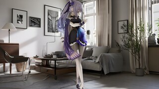 [4K/60fps][Realistic Rendering/Unreal 5] Keqing - Dancing with Colorful Skirts - Drunken Fingers