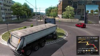 chơi game euro truck simulator2,tài xế chạy siêu tốc độ,chở hàng đường dài