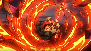 【炭治郎暴打堕姬 字幕特效版】 燃向剪辑MAD【鬼灭之刃游郭篇】