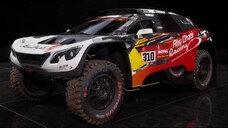 Car Peugeot 3008 DKR in Dakar Desert Rally. Abu Dhabi racing