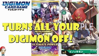 1st Ever Puppetmon Turns off ALL Your Digimon (For a turn)! (New Digimon TCG - Ultimate Power)