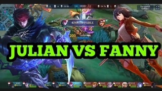 DUEL SERU JULIAN VS TOP GLOBAL FANNY, AUTO WIN