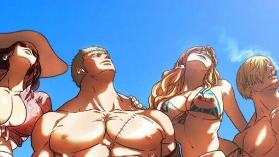 Garp: What time will you get off work, Akainu? Akainu: Pick up the phone, Worm: Sengoku comes to pic