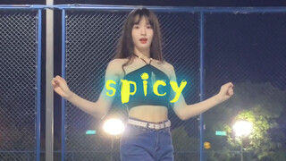 全网第一spicy柳智敏位横版直拍｜操场就应该跳夏日女团舞
