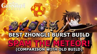 NEW BEST ZHONGLI BURST BUILD! SPAM METEOR! - GENSHIN IMPACT #146